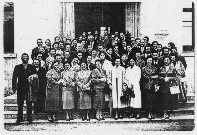 I partecipanti ad un corso degli anni ’50. AIMC Tolentino